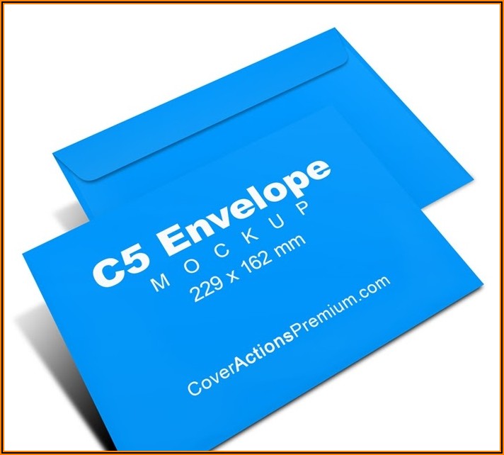 C4 Envelope Mockup Free Download