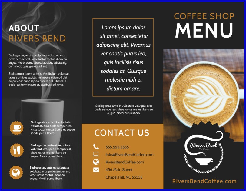 Coffee Shop Brochure Template Free Download