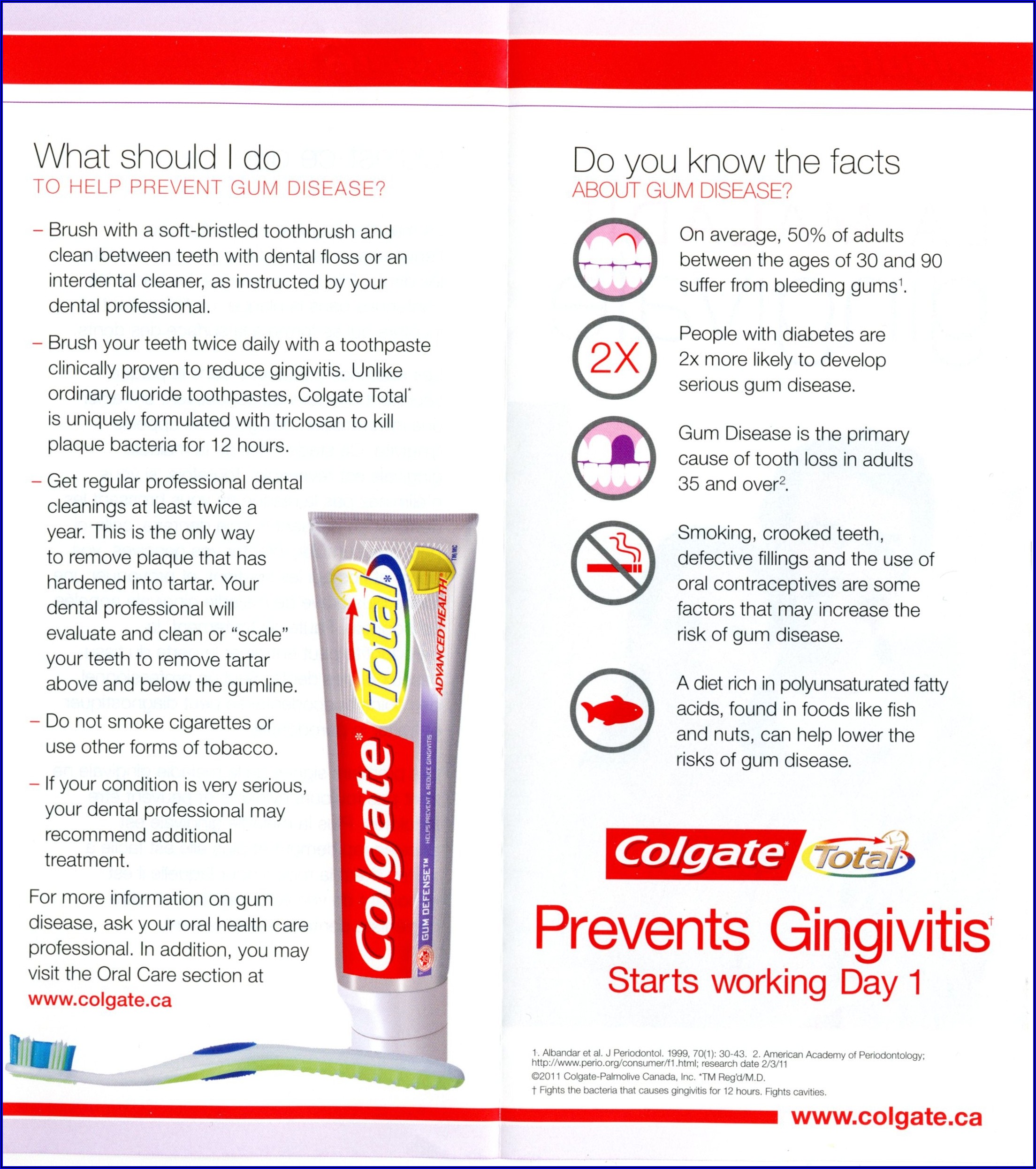 Colgate Gum Disease Pamphlet