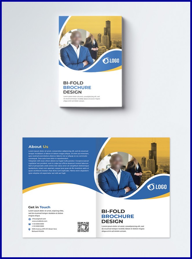 Corporate Bifold Brochure Template Free Download
