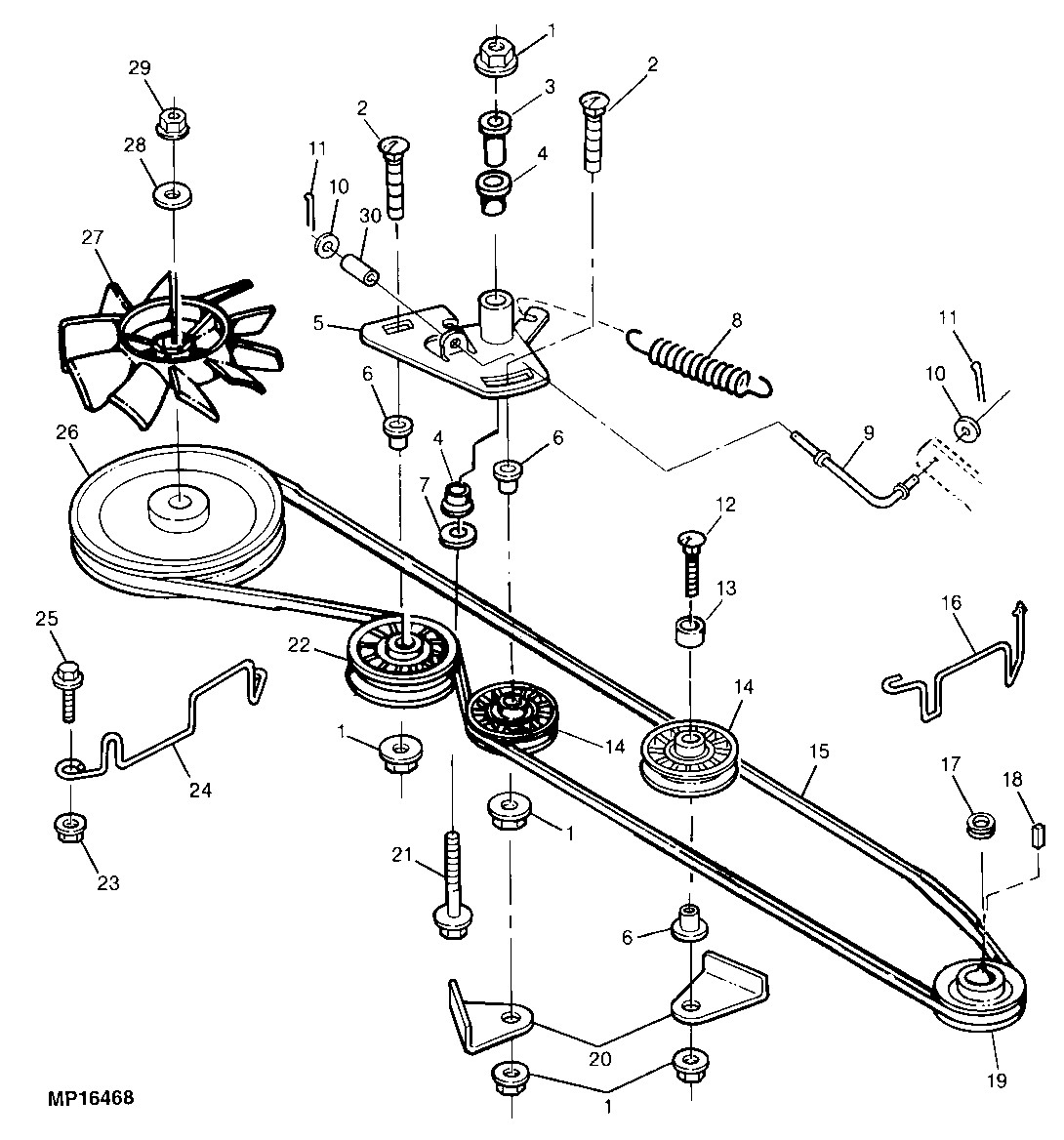 Craftsman Mower Model 917 Belt Diagram
