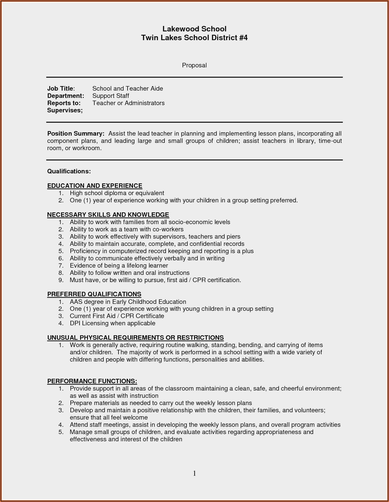 Examples Of Teaching Resumes And Cover Letters