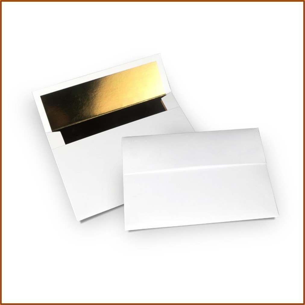 Gold Foil Lined Envelopes