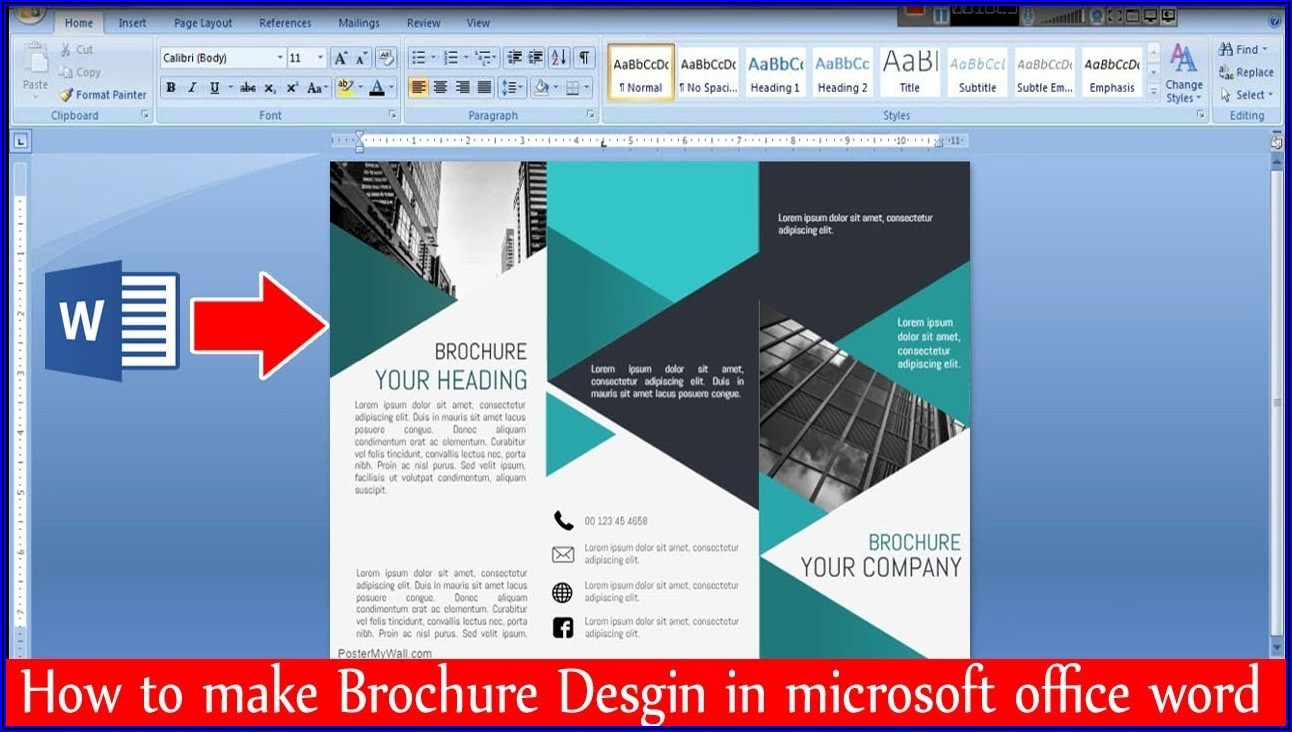 How To Make A Trifold Leaflet In Word 2010