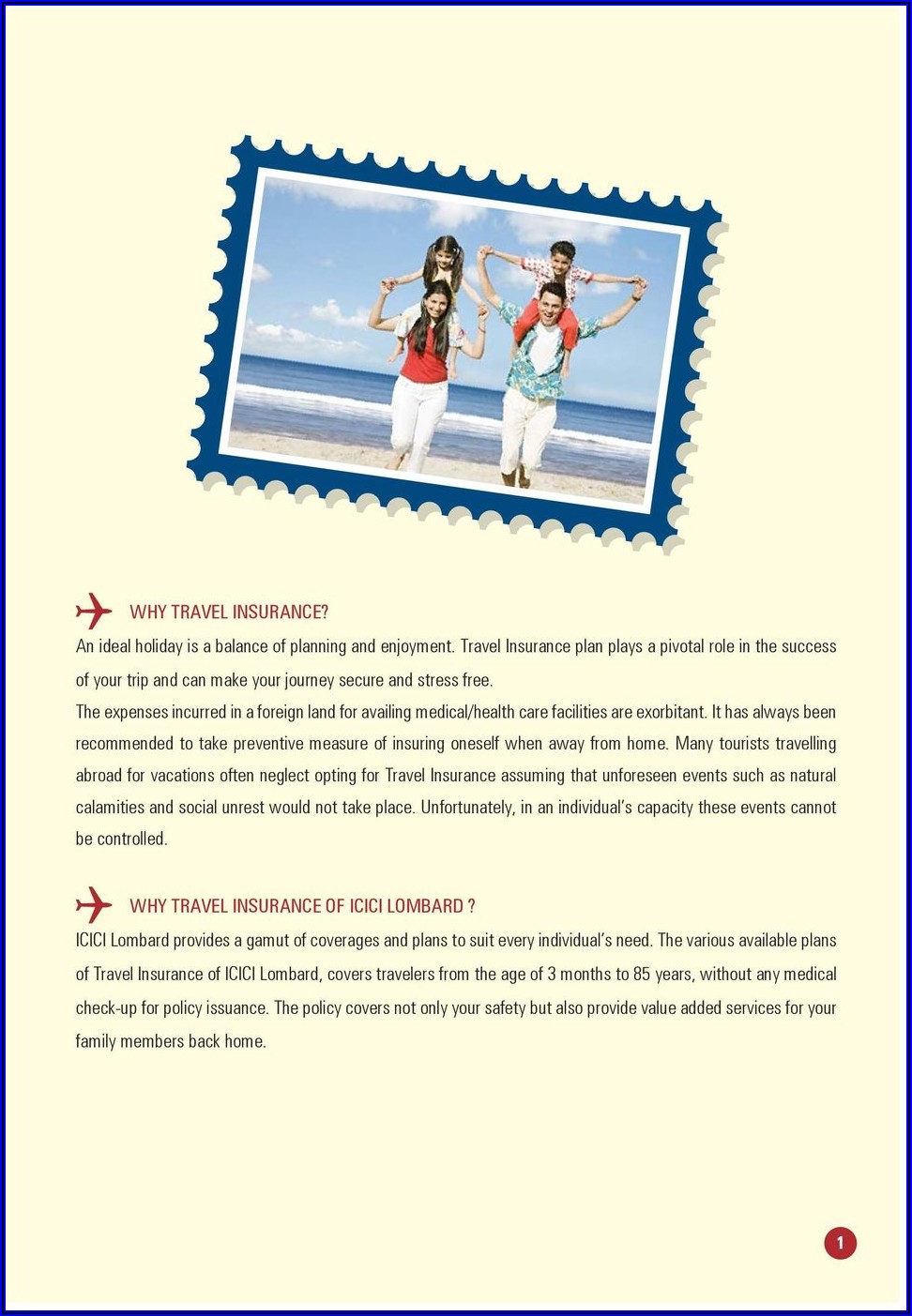 Icici Lombard Travel Insurance Brochure Pdf