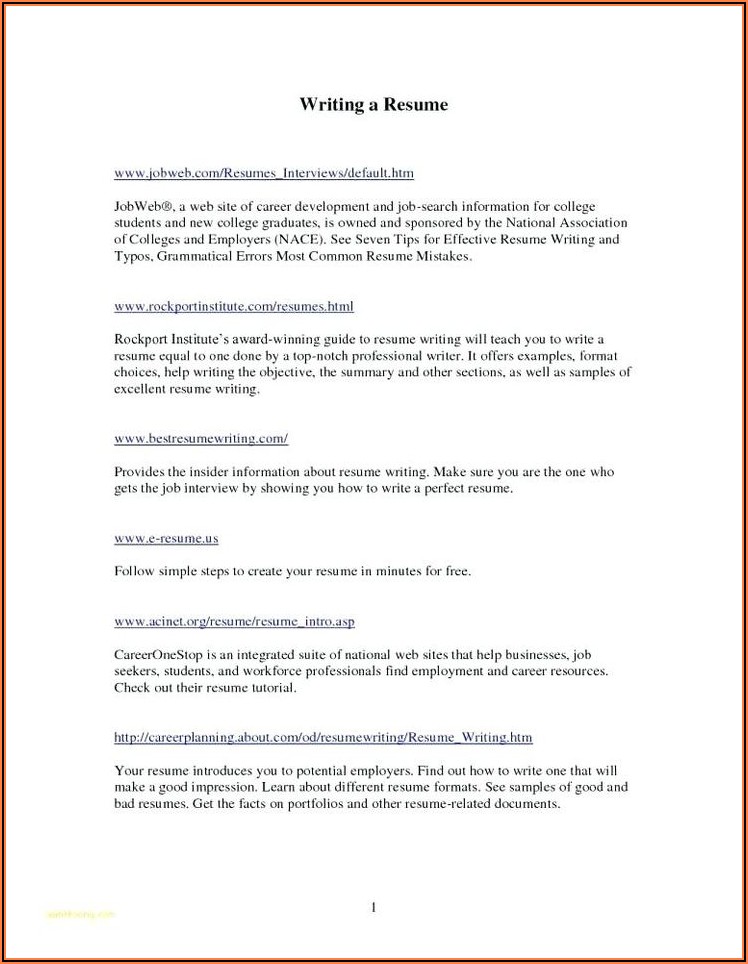 Inexpensive Resume Writing Services