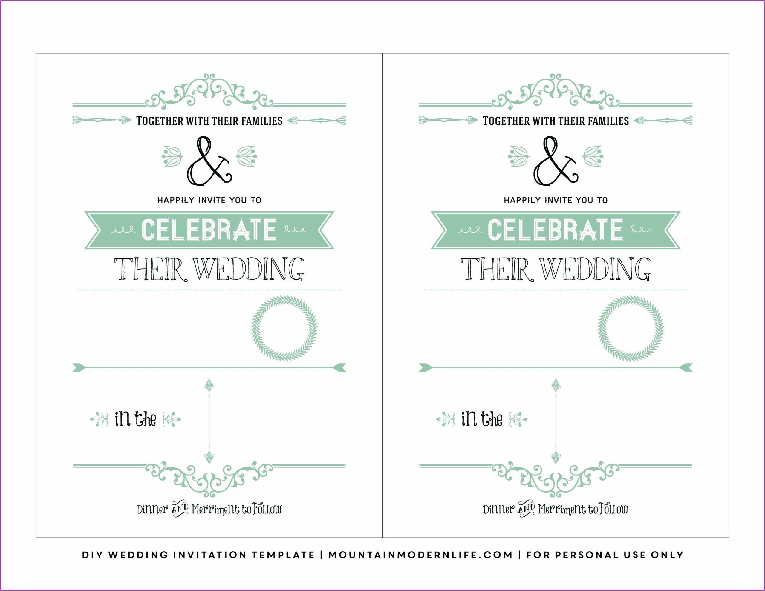 Invitation Card Format Png