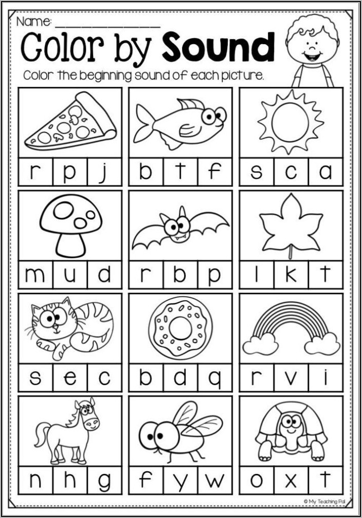 Kindergarten Letter Sound Worksheets