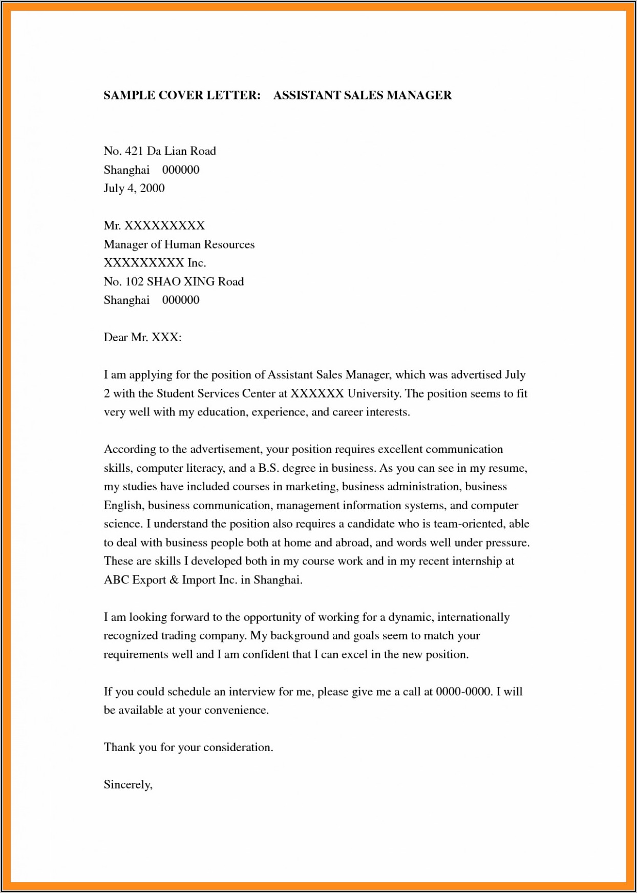 Medical Assistant Cover Letter Examples With No Experience