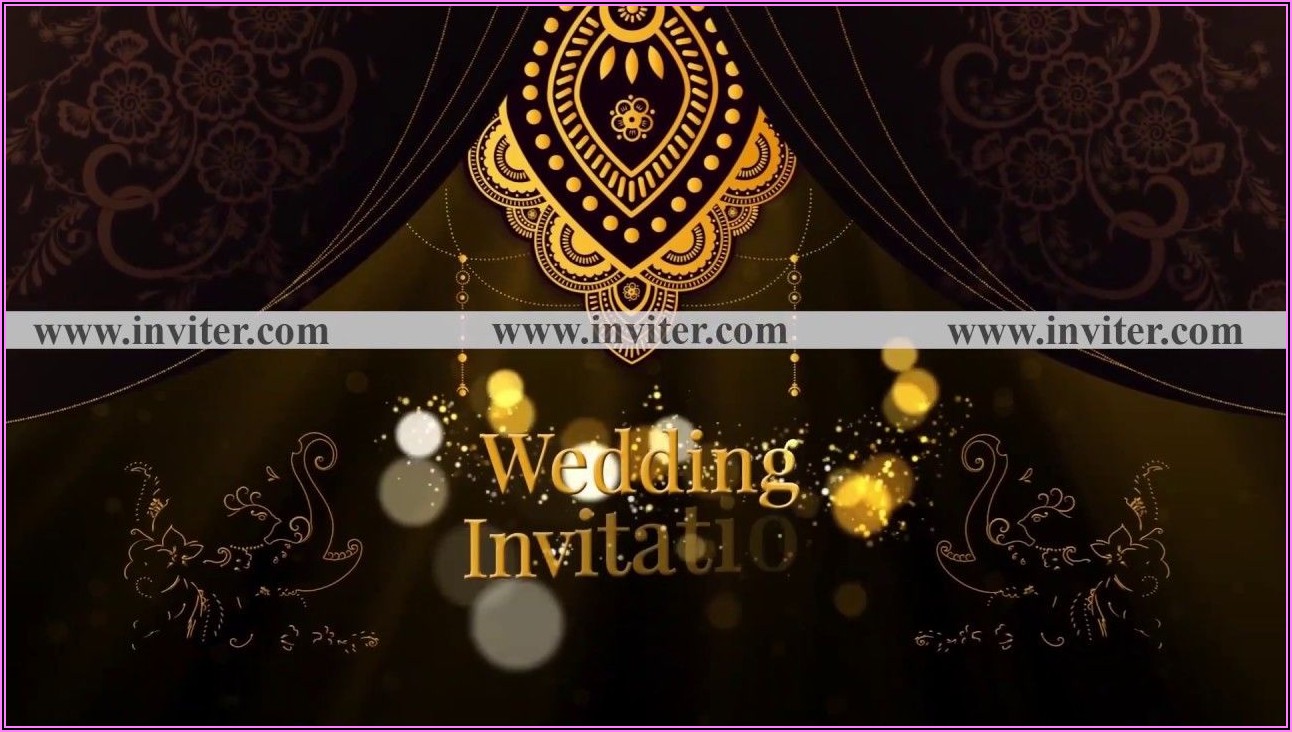 Online Wedding Invitation Video Templates