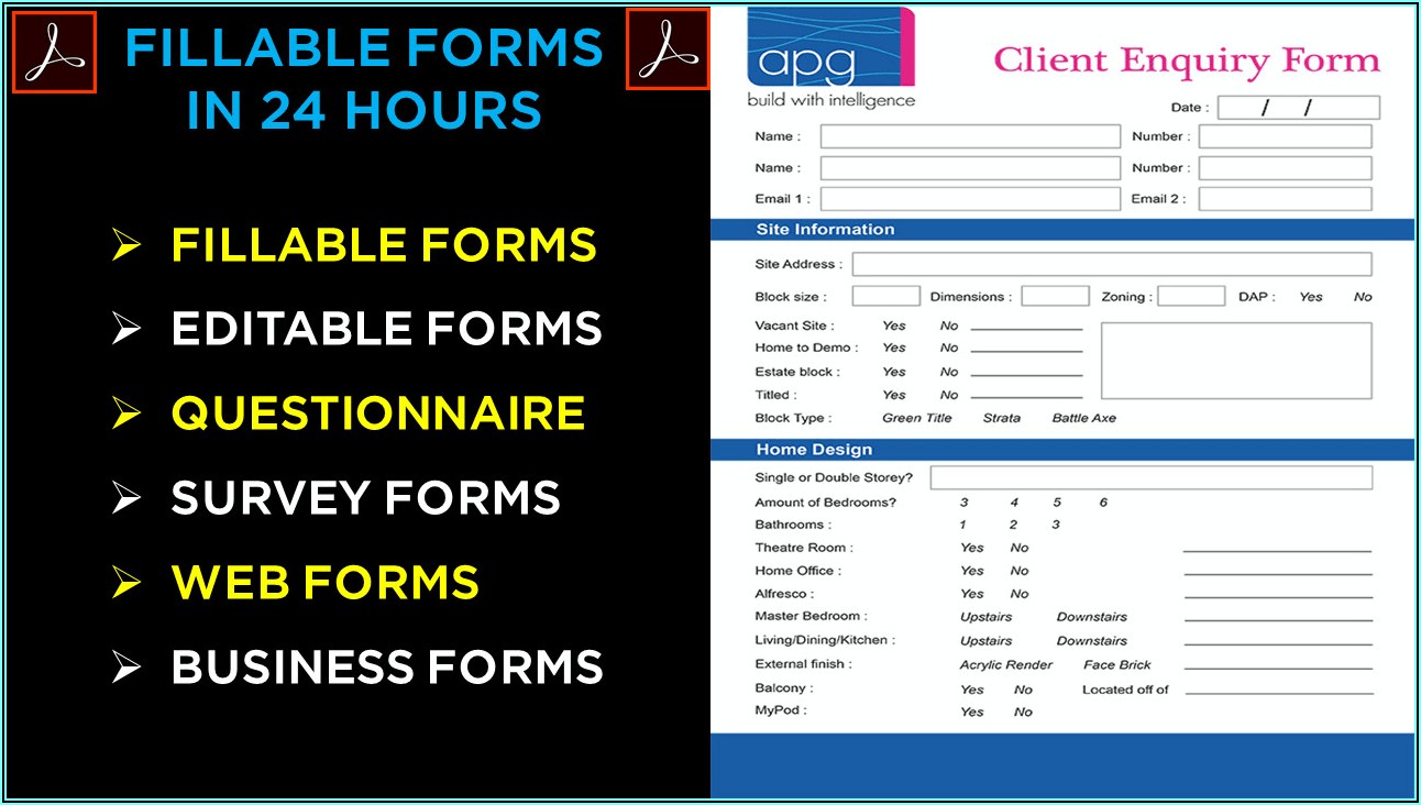 Pdf Editable Form Online