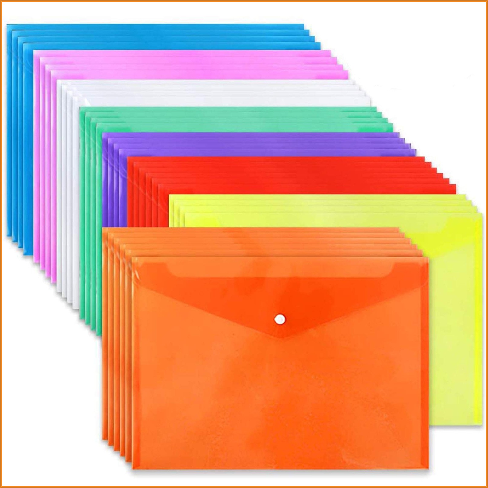 Poly Plastic Envelope With Snap Closure