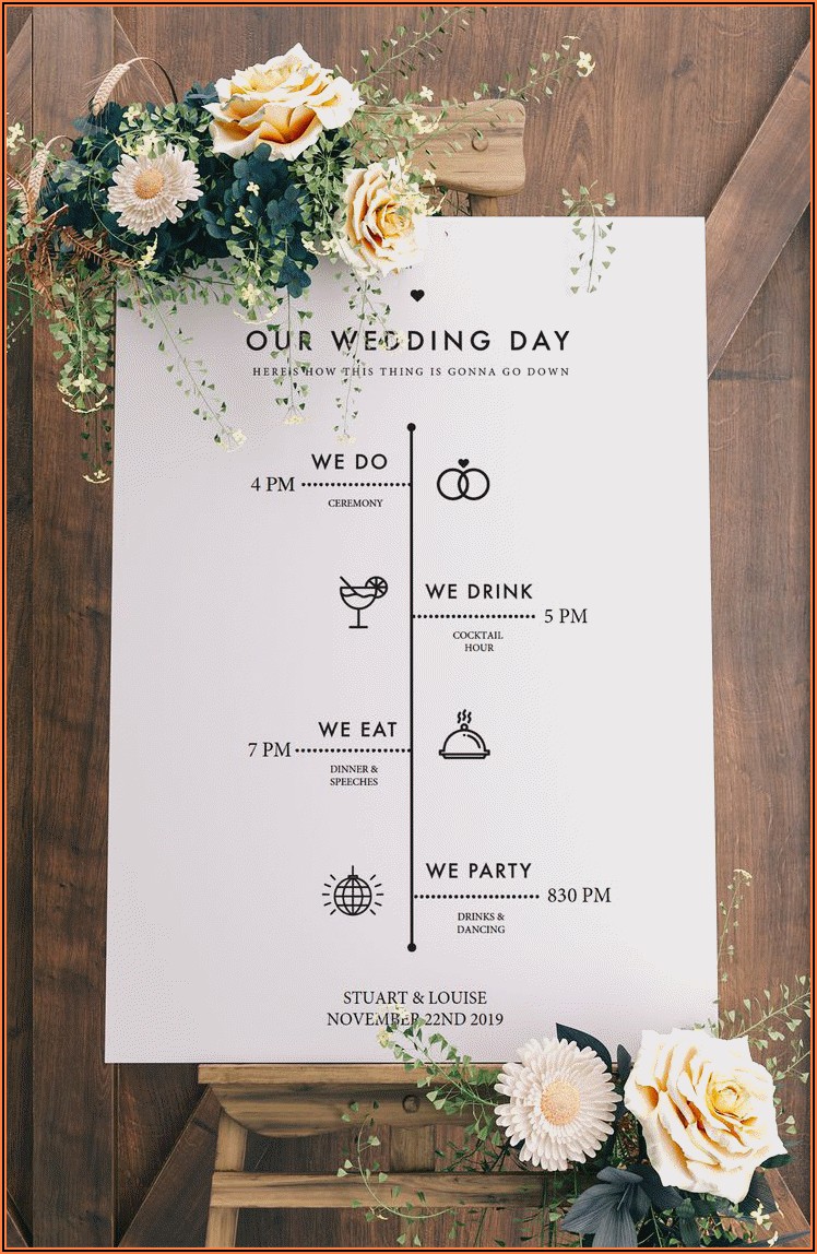 Printable Wedding Planning Timeline Template