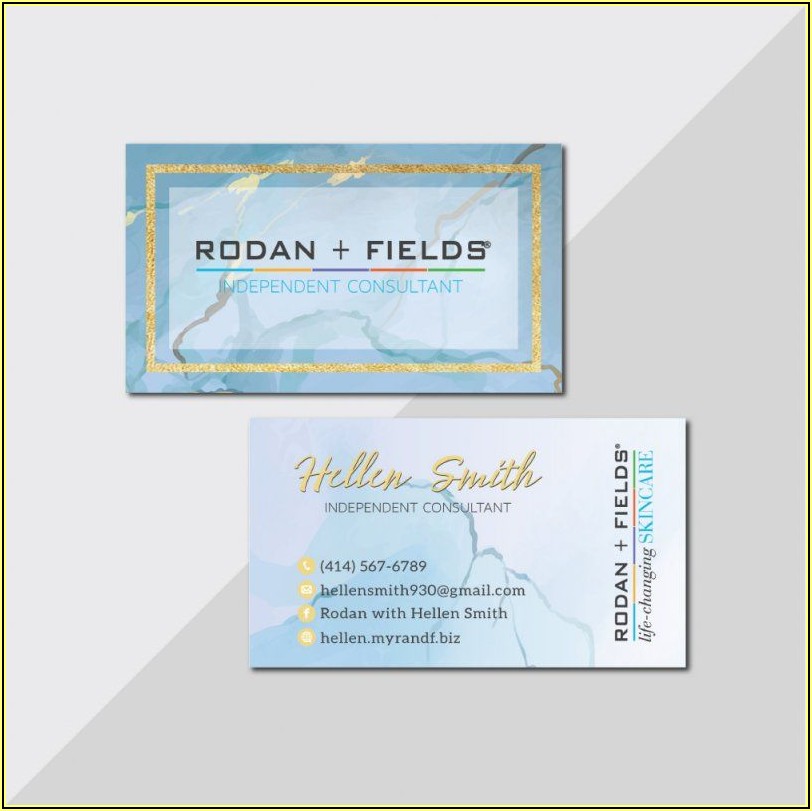 Rodan And Fields Business Cards Template