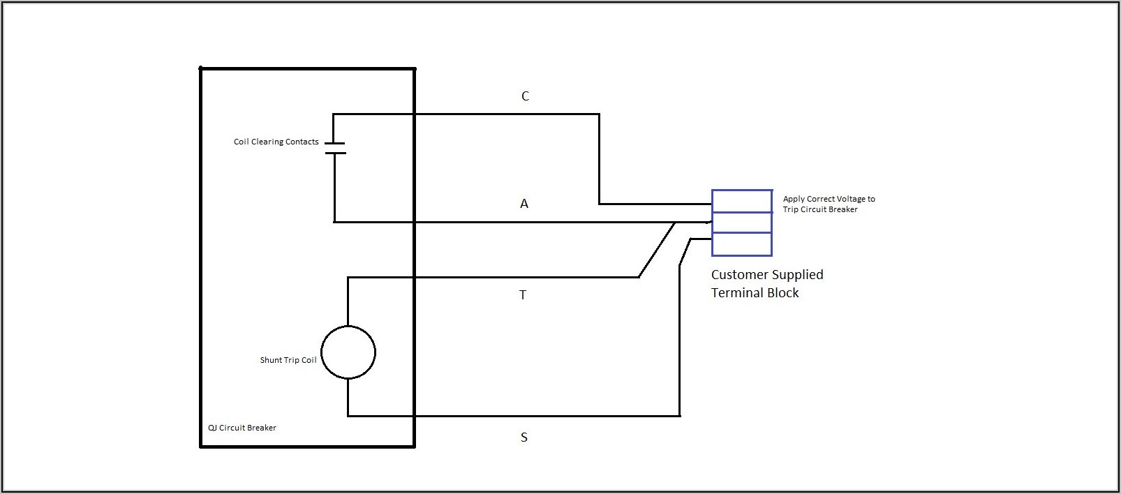 Shunt Trip Circuit Breaker Wiring Diagram