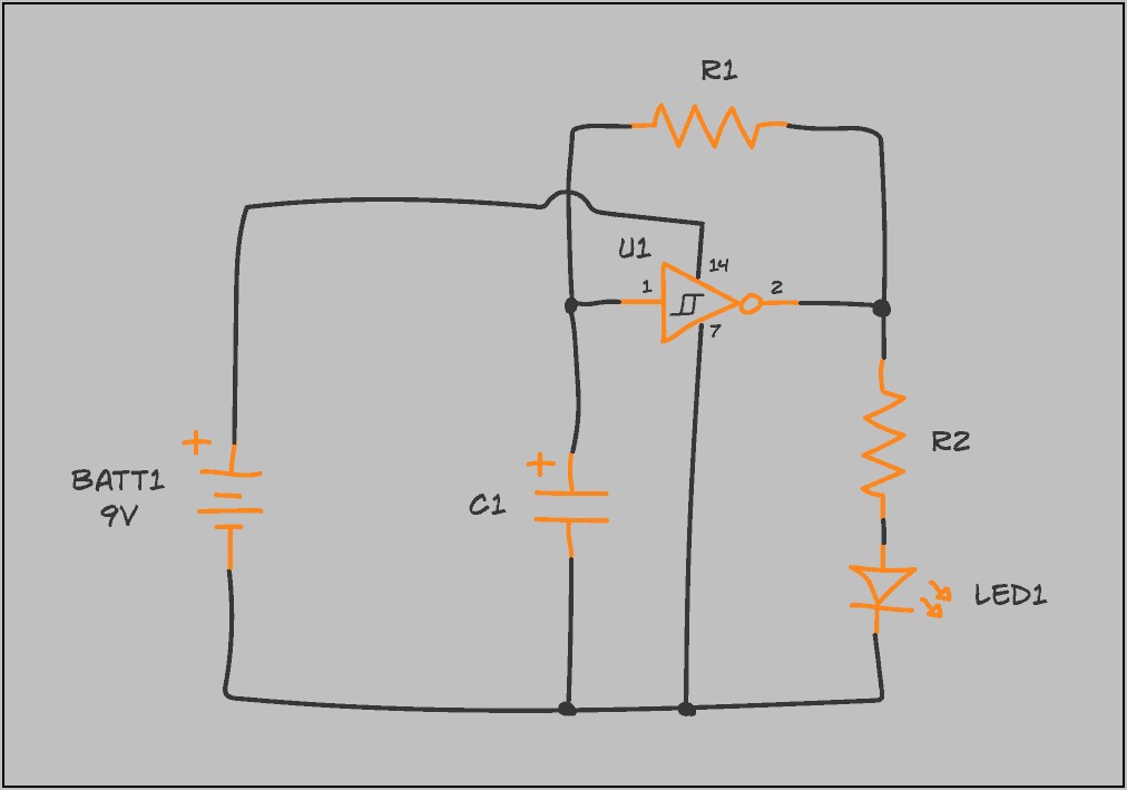 Simple Electrical Schematic Drawing
