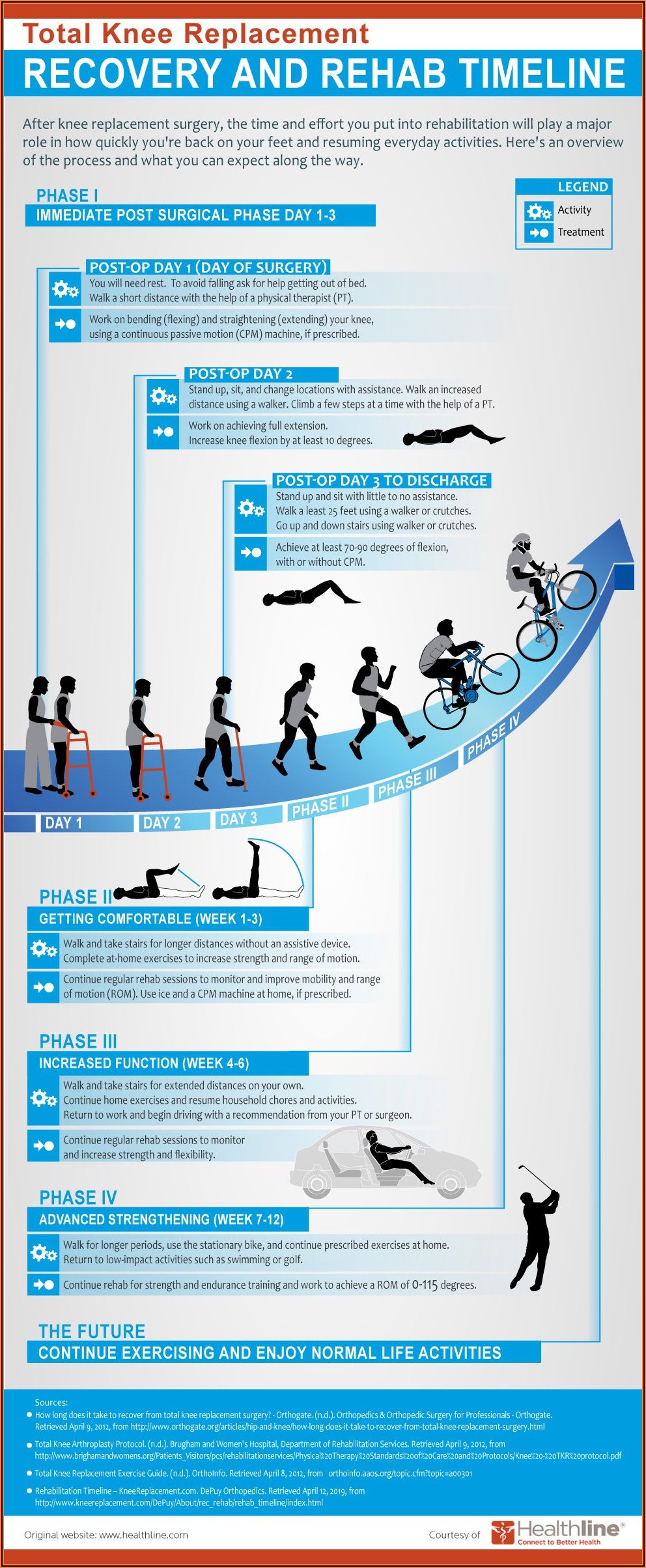 Total Hip Replacement Rehab Timeline