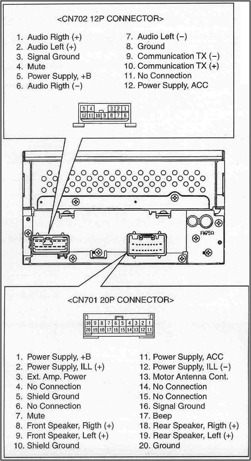 Toyota Car Radio Stereo Audio Wiring Diagram