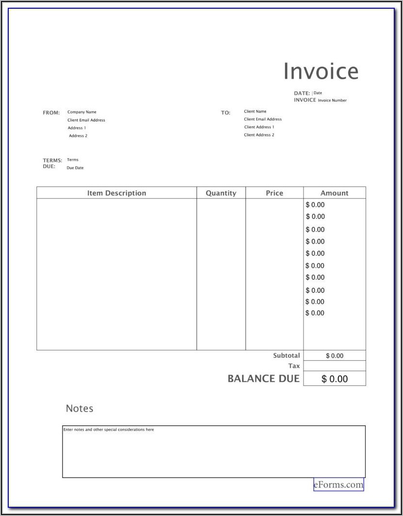 Ups Commercial Invoice Template Pdf