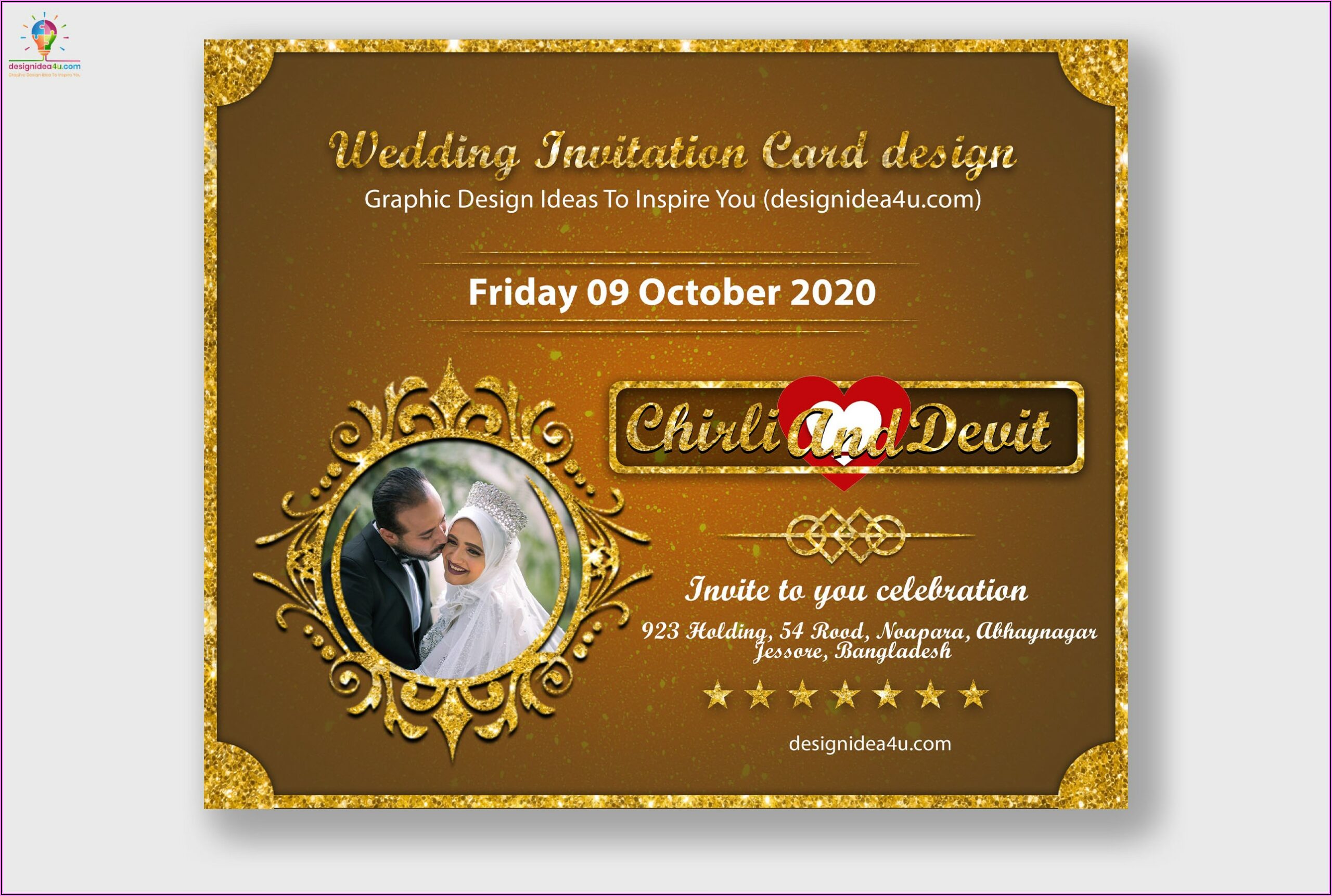 Wedding Invitation Card Design Template Free Download Psd