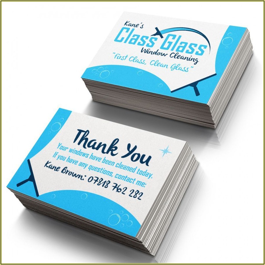 Window Cleaning Business Card Templates