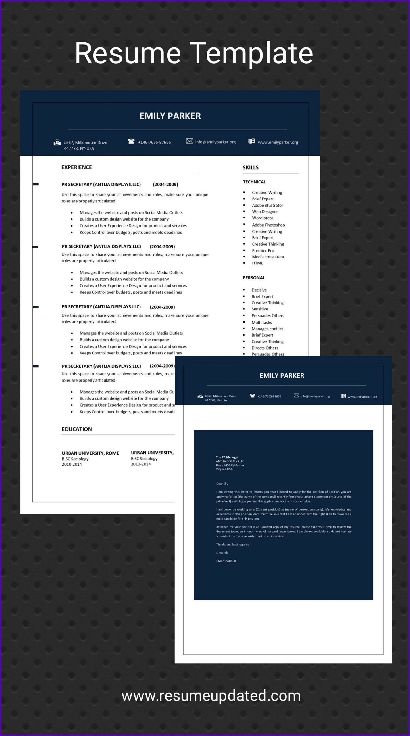 Word Document Cv Template Download