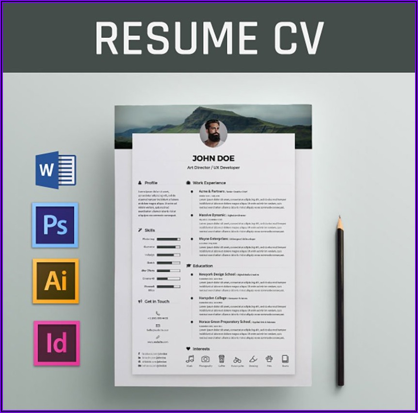 Word Document Resume Template Free Download
