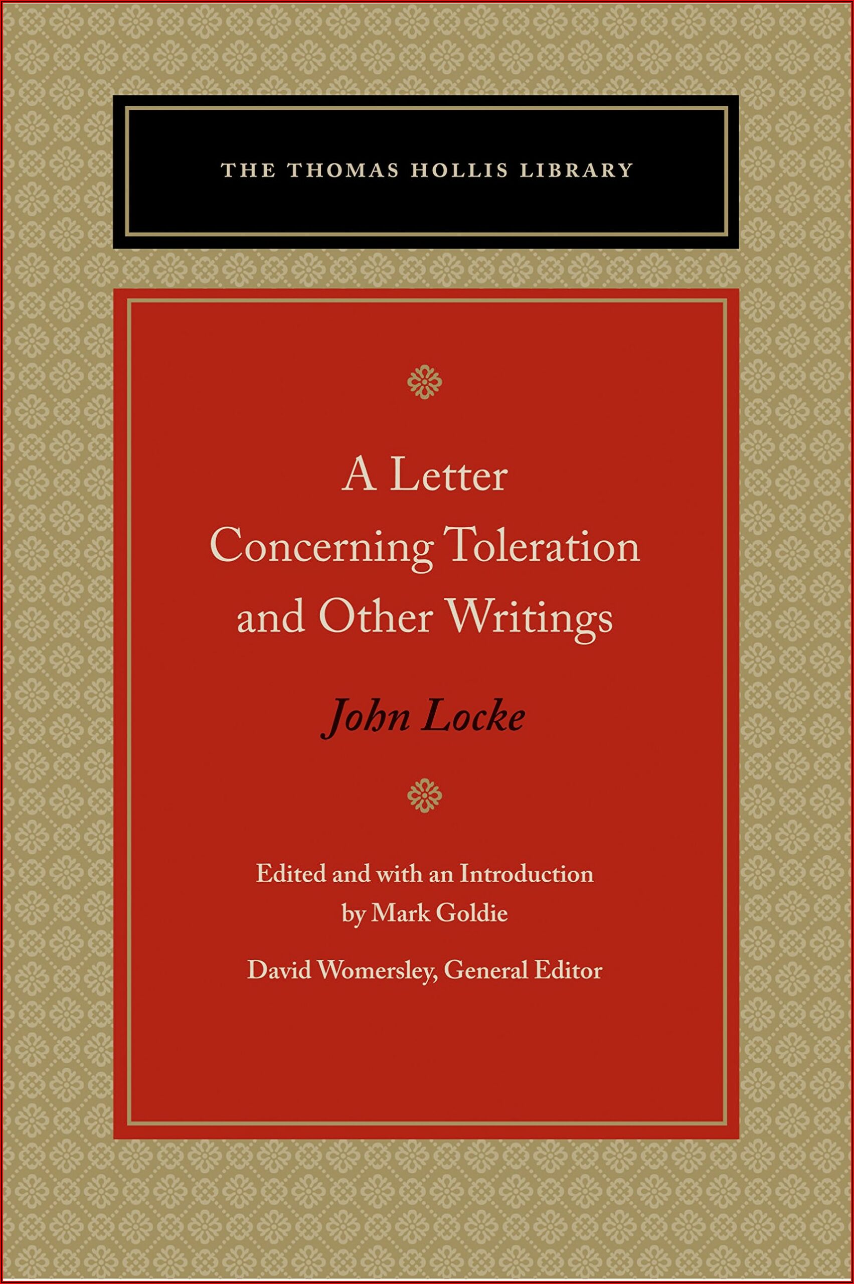 A Letter Concerning Toleration Locke