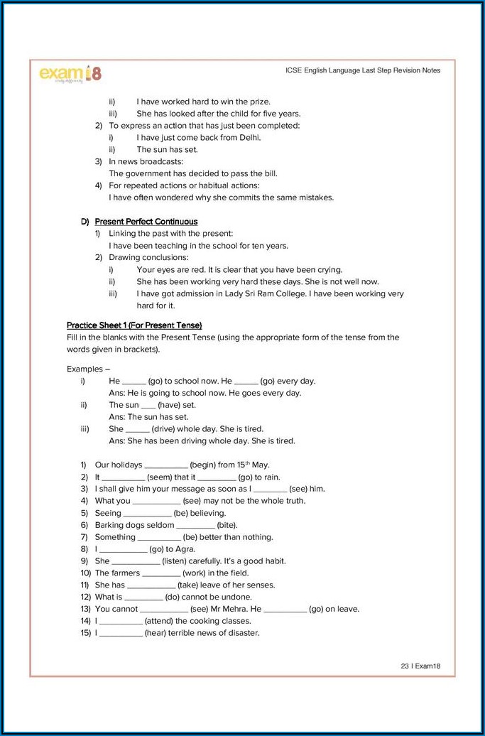 Cbse Grade 5 English Grammar Worksheets