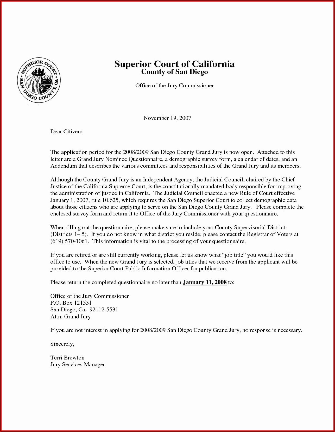 Character Reference Letter For Court Child Custody