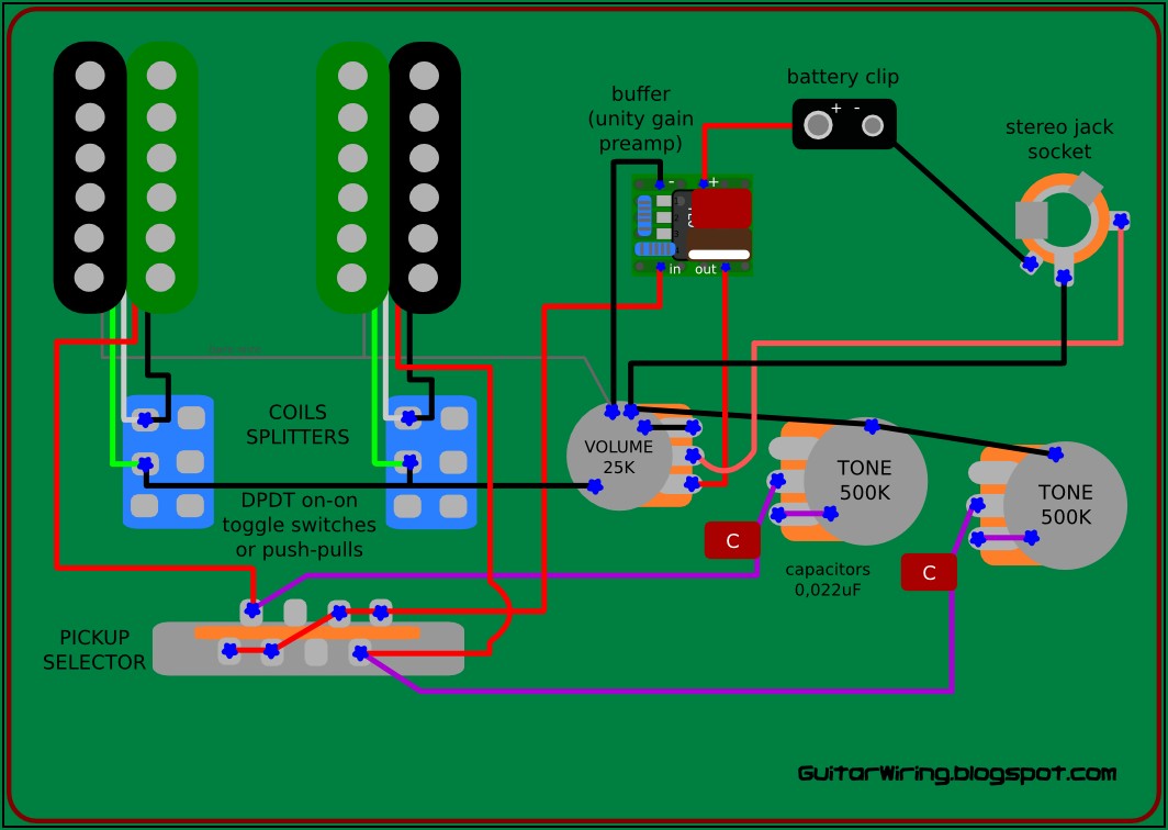 Electric Guitar Wiring Diagram
