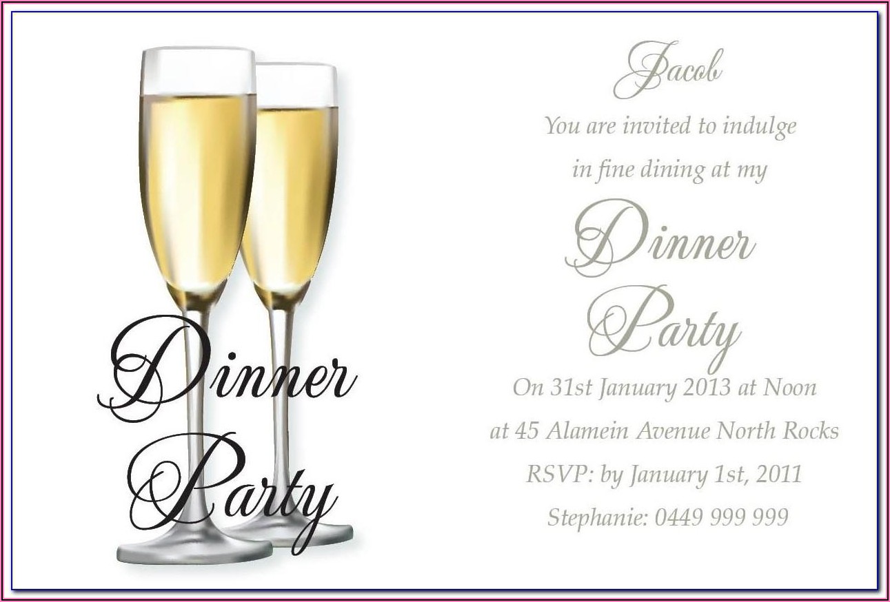 Formal Dinner Invitation Templates Free Download