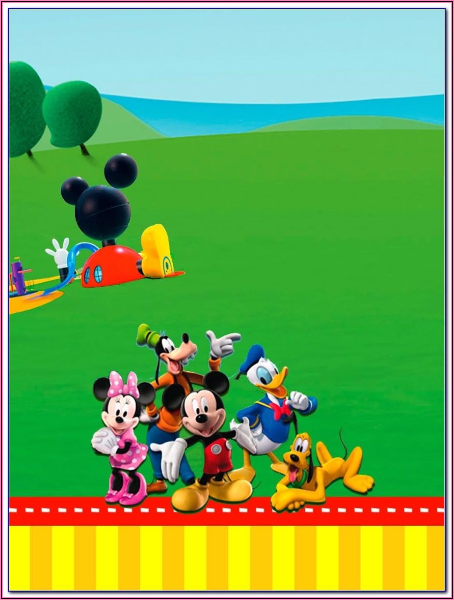 Mickey Mouse Clubhouse Printables Invitation Free Invitations 