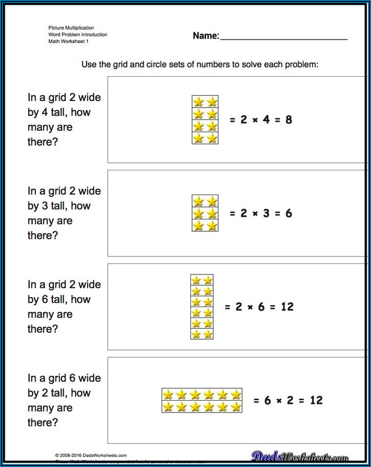 Simple Math Multiplication Worksheets