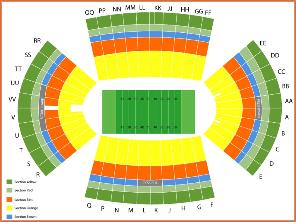 Aloha Stadium Map Seating