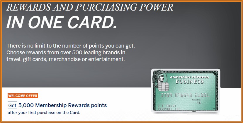 Amex Business Green Rewards Card