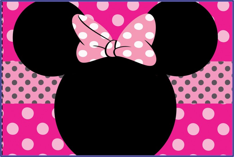Blank Minnie Mouse Invitation Template