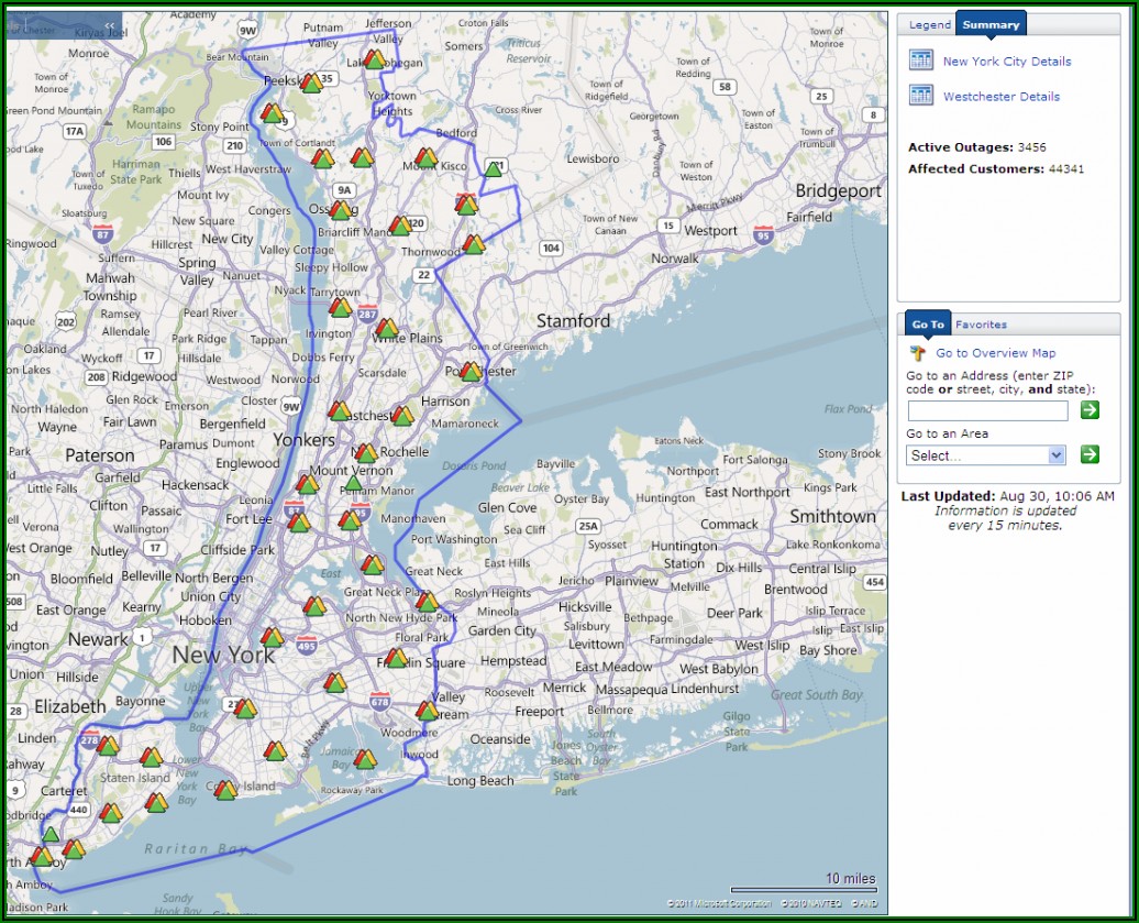 Con Edison Outage Map Nyc
