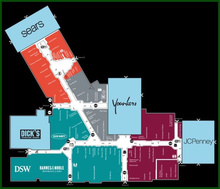Crossgates Mall Map Dsw