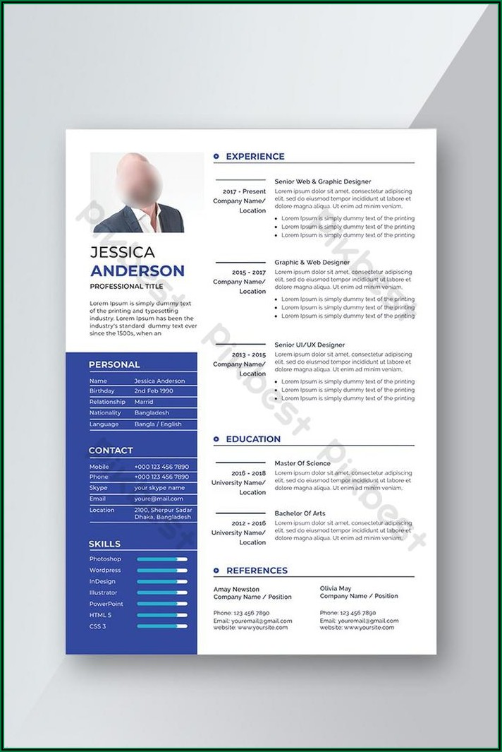 Cv Template Word Doc Download