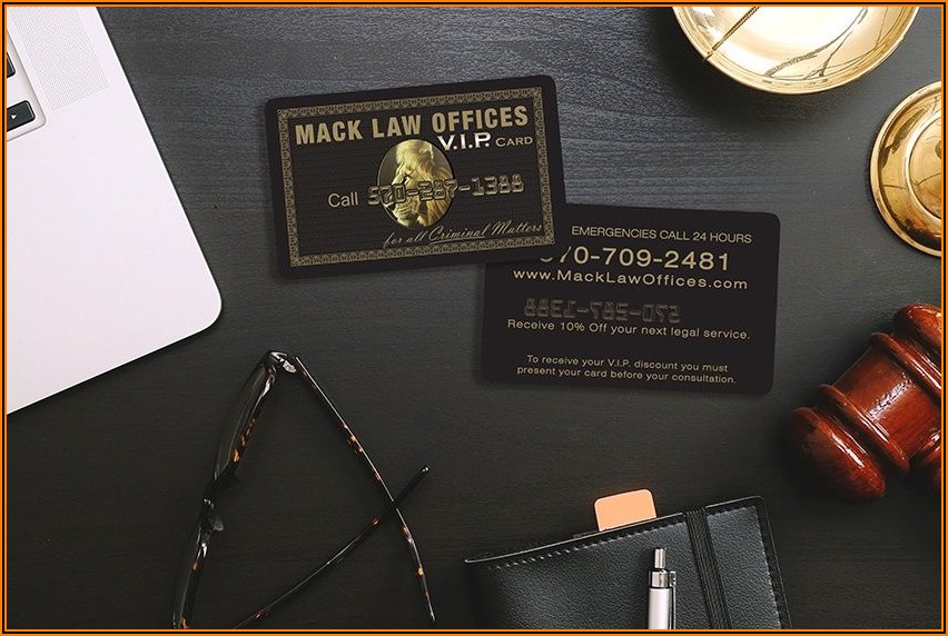 Embossed Lettering Business Cards