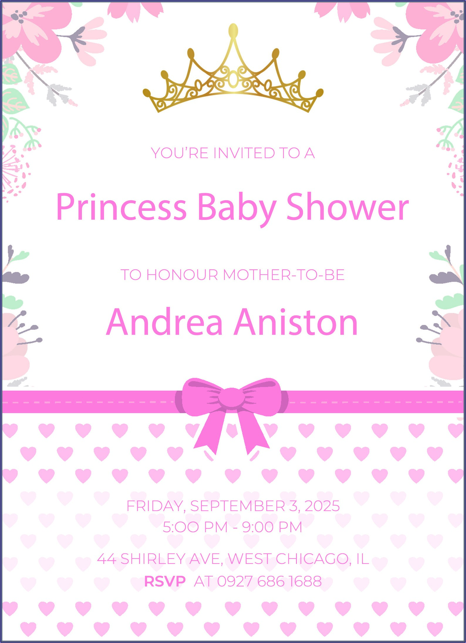 Free Online Invitation Card Design For Baby Shower