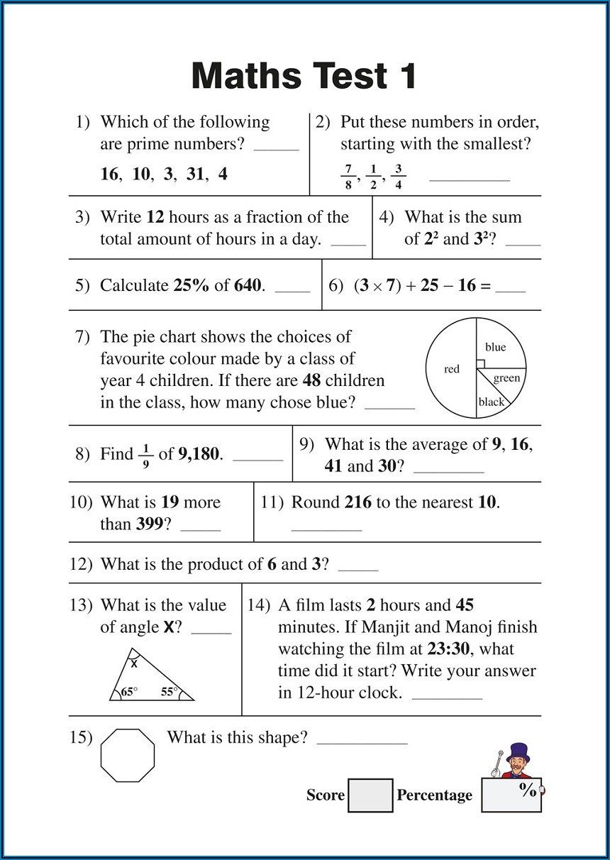 Free Printable Math Worksheets For Grade 5 Geometry