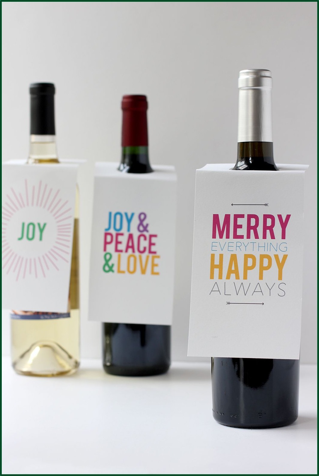 Free Printable Wine Bottle Tag Template