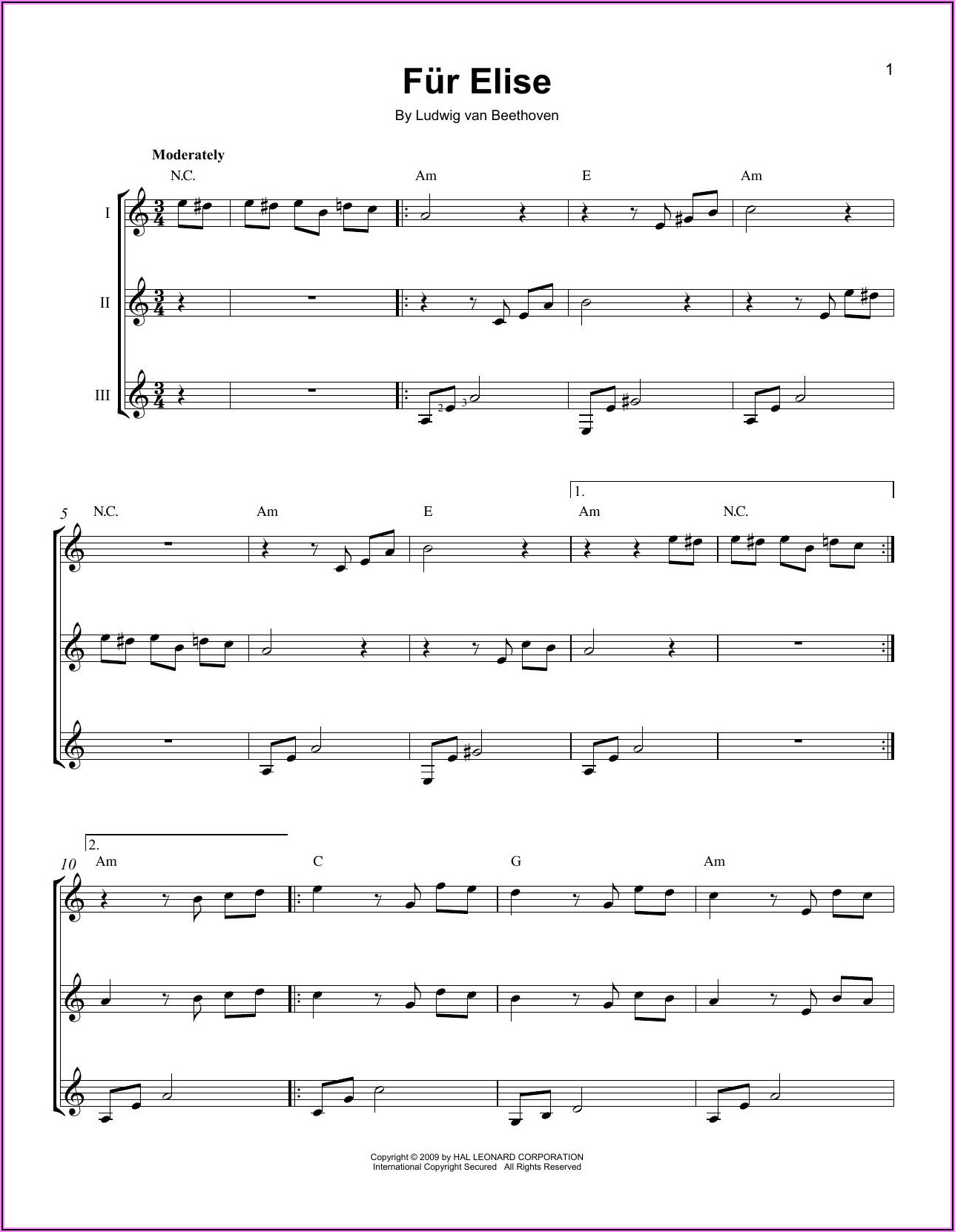 Fur Elise Piano Notes With Letters