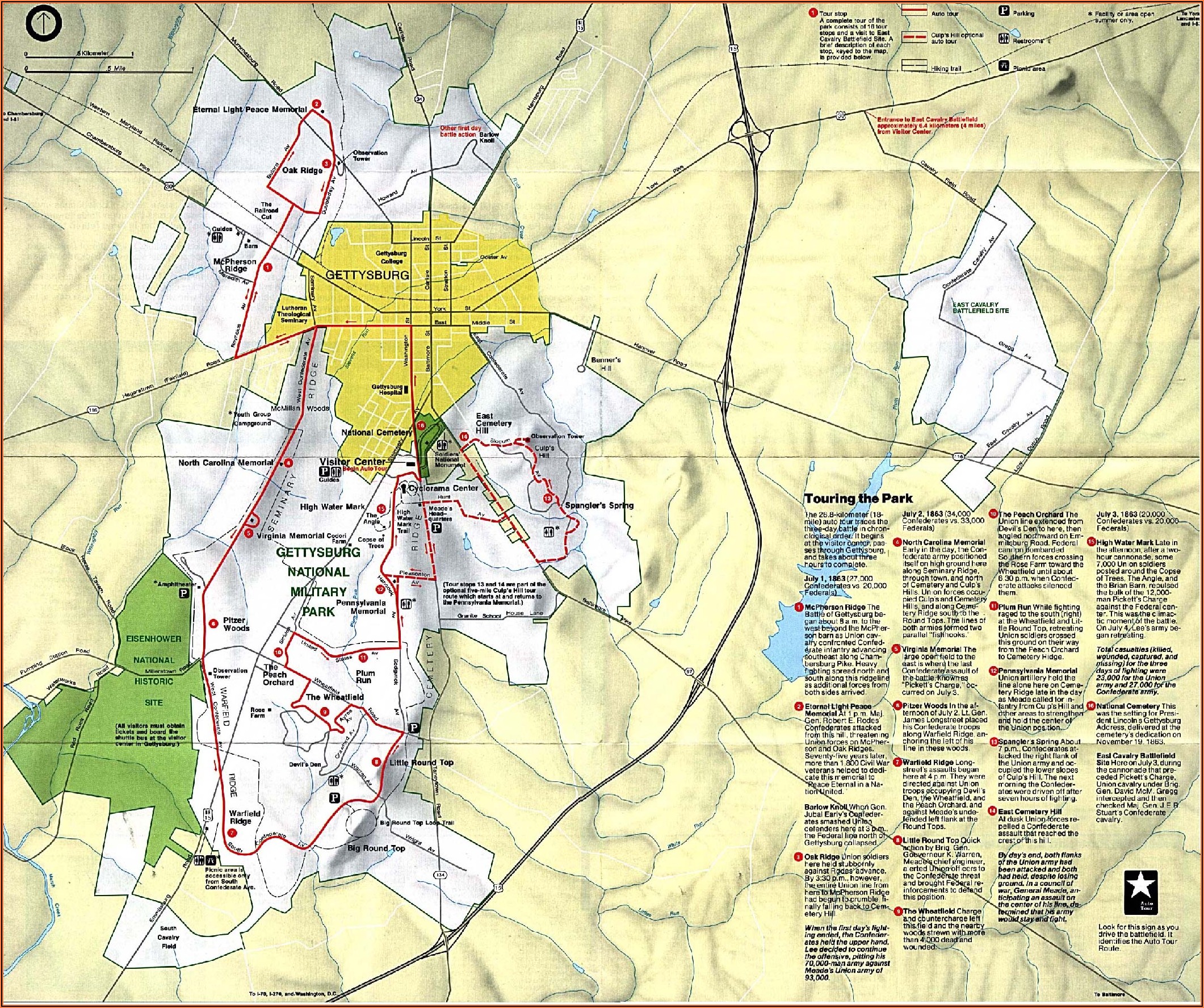 Gettysburg Battlefield Map Pdf