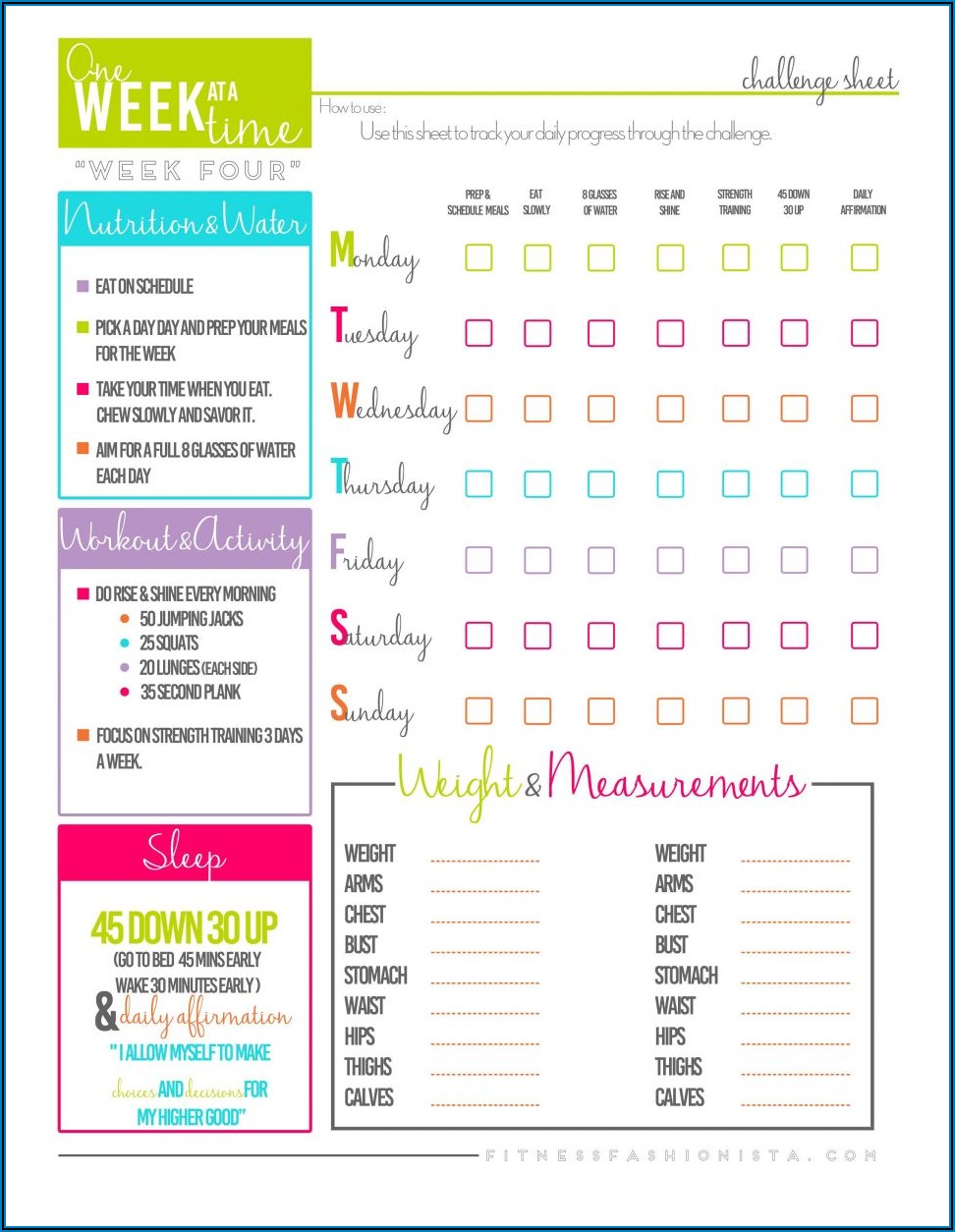 Goal Setting And Tracking Template
