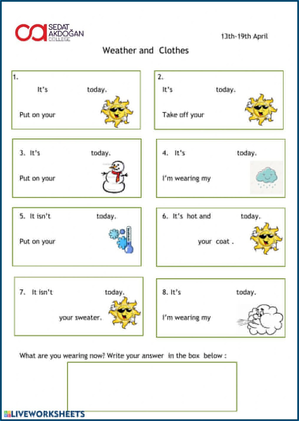 Grade 2 Weather Worksheets For 2nd Grade