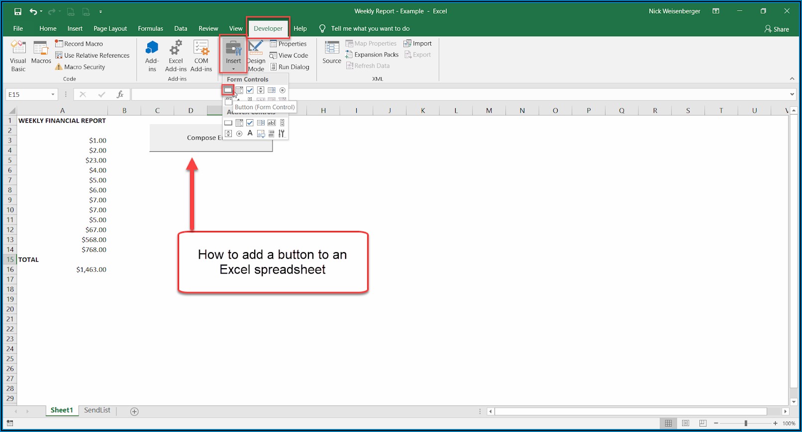 How To Email Excel Worksheet With Macro