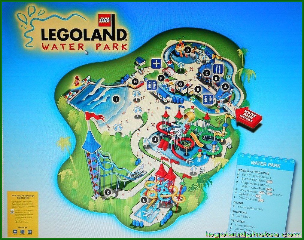Legoland Florida Water Park Map